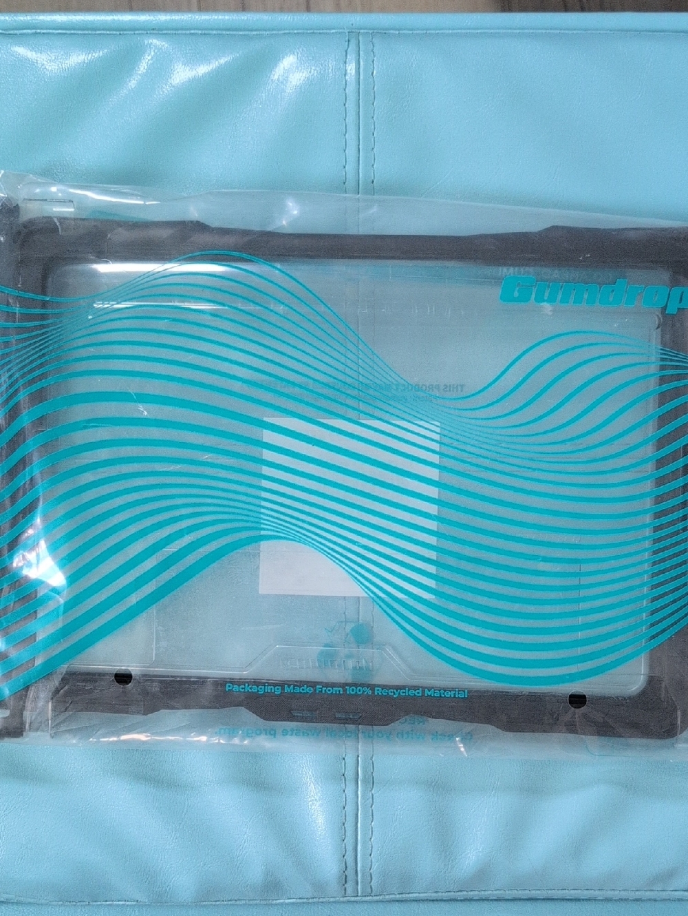 Clear Protective Tablet Case - Aqua Blue